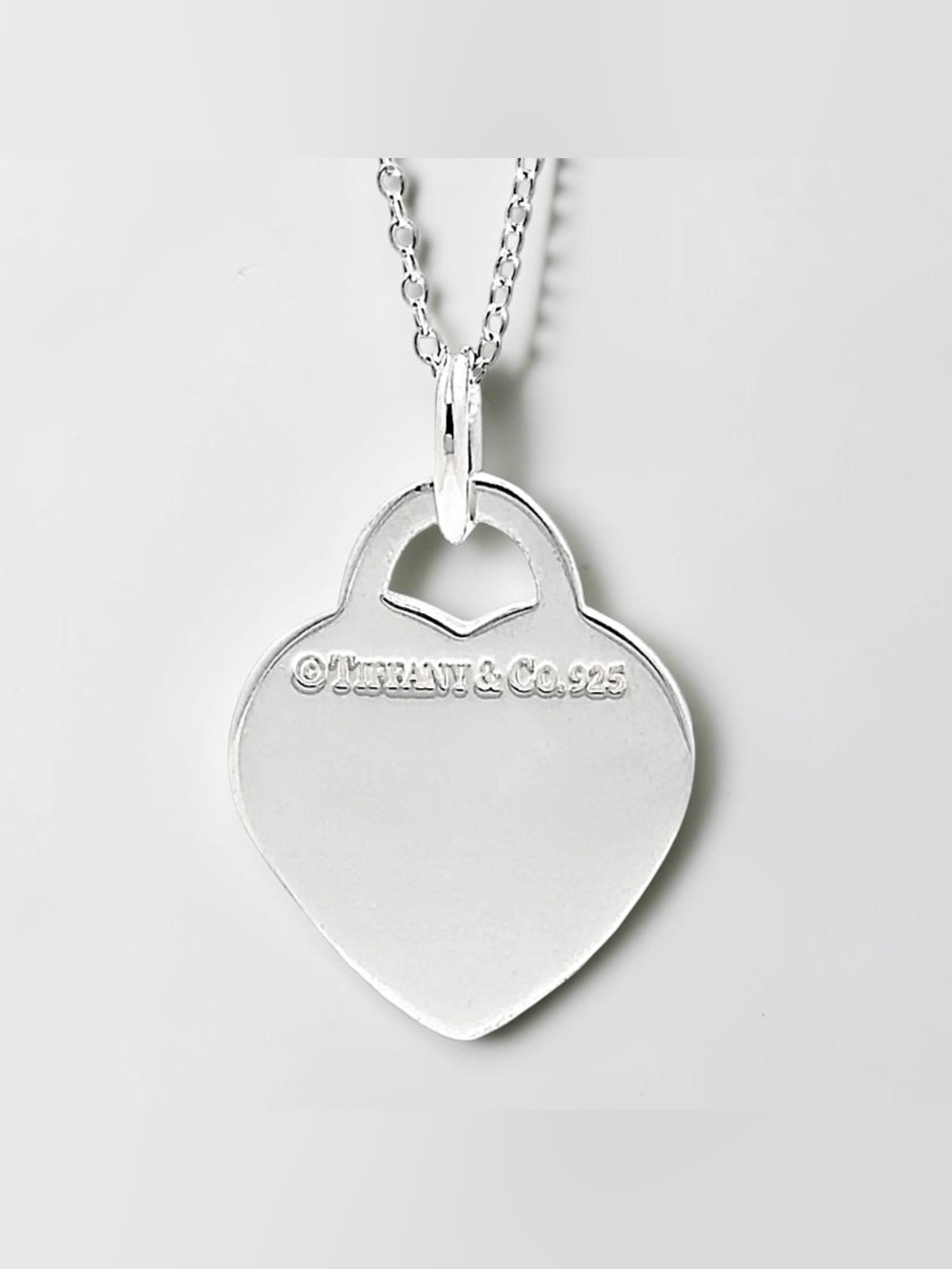 Tiffany & Co. 925 Sterling Silver Return to Tiffany Small Heart Tag Necklace - Picture 3 of 9